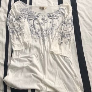 Lucky Brand lightweight tattoo print shirt